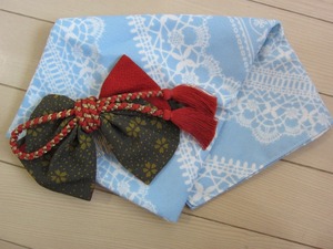 * kimono small articles * silk * Japanese clothes * hair ornament & furoshiki set *.....*