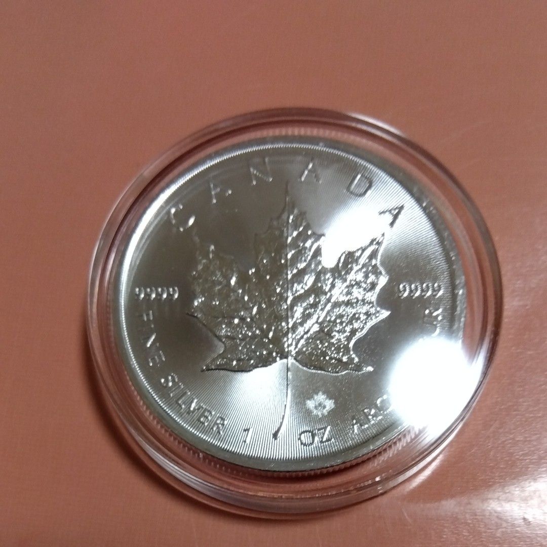 注目のブランド 2021カナダのメープルリーフ銀貨5枚セットカプセル