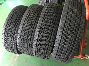 e679-2-9 ☆295/80R22.5 中古4本！ Yokohama ZEN903ZW（Studless） 2020/2009製 k340