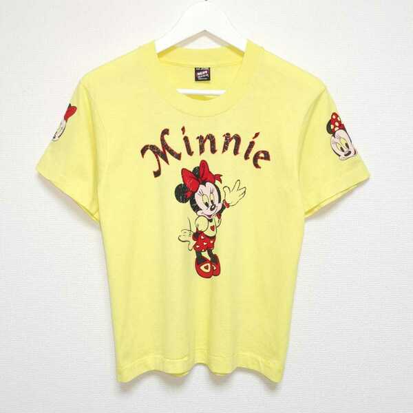 即決 KIDS L 80s MINNIE ミニーマウス Tシャツ フルーツオブザルーム ディズニー USA製