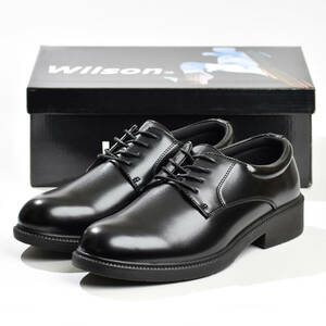  business shoes men's wide width 4E gentleman shoes business leather shoes black plain tu ceremonial occasions 24.5cm