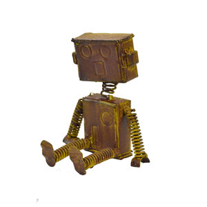 Art hand Auction Статуэтка Tin Robot SS в античном стиле серии Tin, Изделия ручной работы, интерьер, разные товары, орнамент, объект