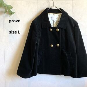 古着★grove 黒コート ワールド