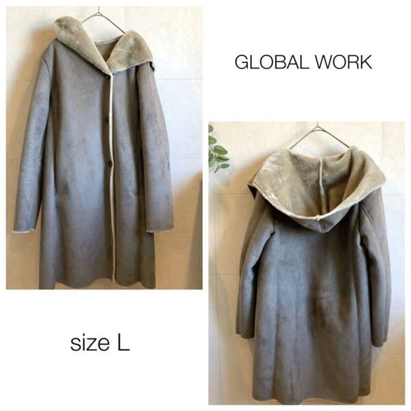 GLOBAL WORK フェイクムートン コート