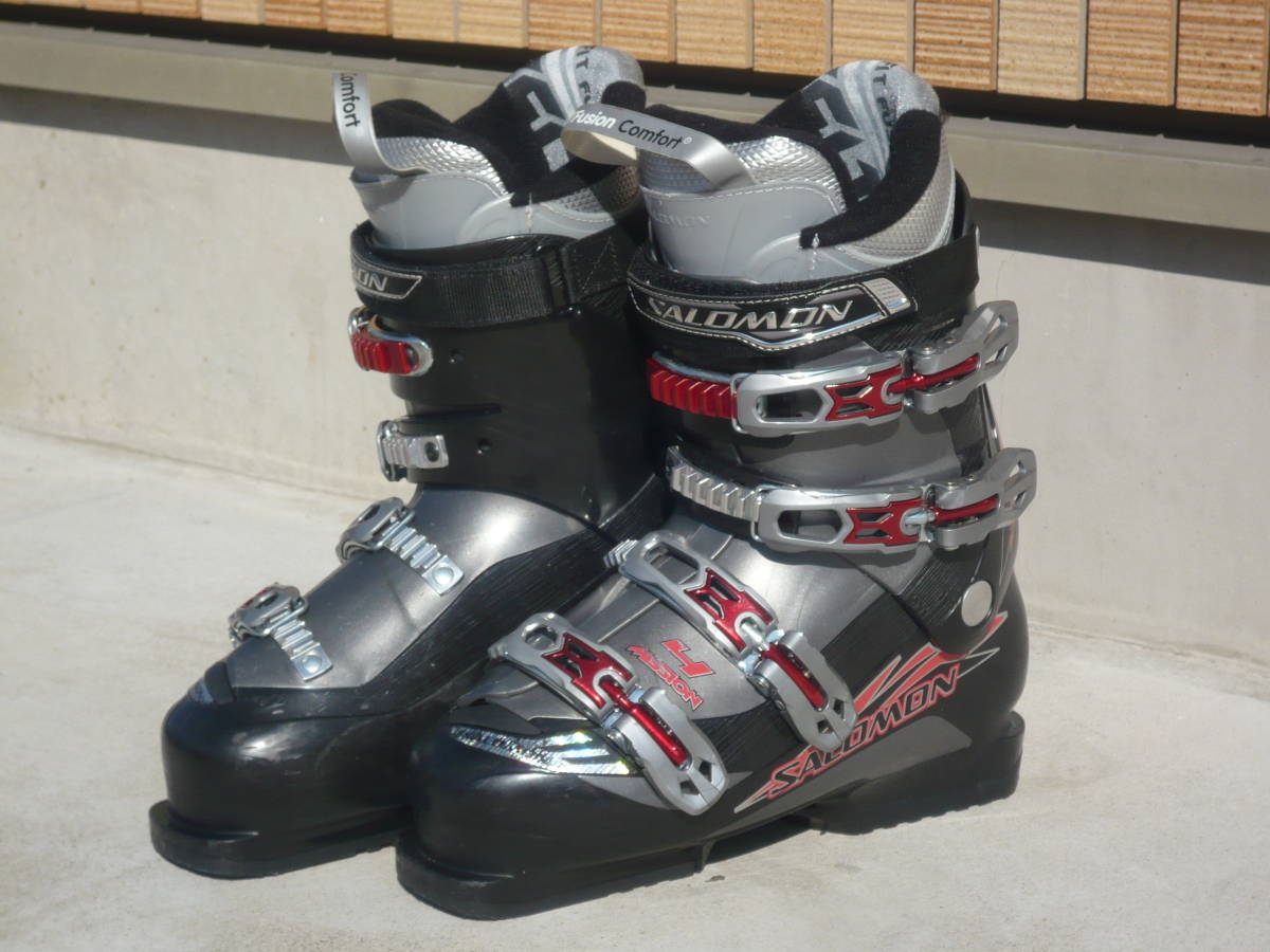 PayPayフリマ|0 即決 新品 サロモン/SALOMON スキーブーツ 赤 27 0cm ...