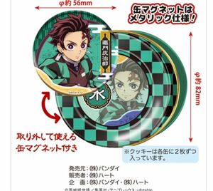 鬼滅の刃　缶　マグネット　2個　新品　未使用　お菓子なし　煉獄　宇随　　小物入れ　缶ケース　