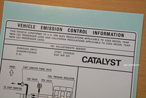 USアキュラ純正 2003 ’03 ACURA NSX エミッション ラベル USDM北米JDM HONDA ホンダ NA2 VTEC C32B_画像4