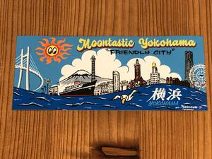 Moontastic Yokohama 84円発送可 ムーンタスティック 横浜 ステッカー 紙製 17cm×7cm mooneyes ムーンアイズ シール