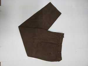 【USED】　WideTraks　茶色系　スラックス　 パンツ 　size ｗ34.5ｃｍ　　綿100％　