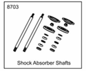 ZDRACING　純正品 MX-07　Shock Absorbers Shafts ショックアブソーバー シャフト　品番＃8703