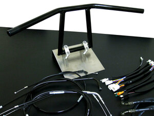 グラストラッカー -03 アップ ハンドルセット アローハンドル ブラック 25cm ブラックワイヤー ブラックブレーキホース