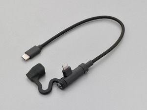 デイトナ 17212 USB充電ケーブル Lightning L型（MFi認証） バイク スマホ スマートフォン 取付