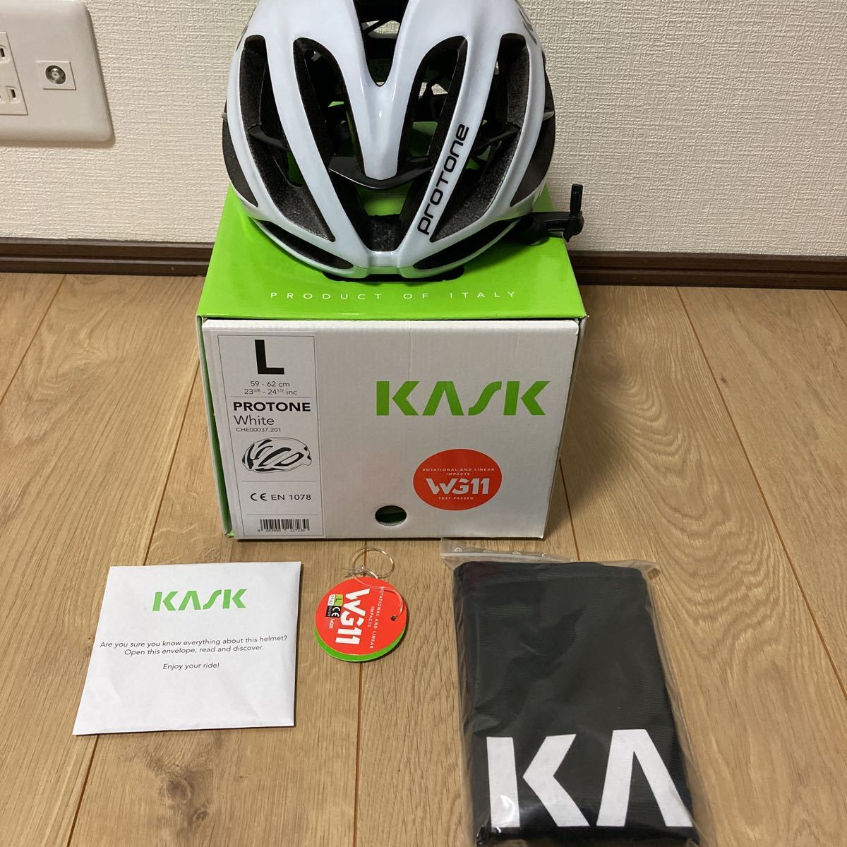 KASK PROTONE カスク ヘルメット L size ホワイト 自転車 ロードバイク