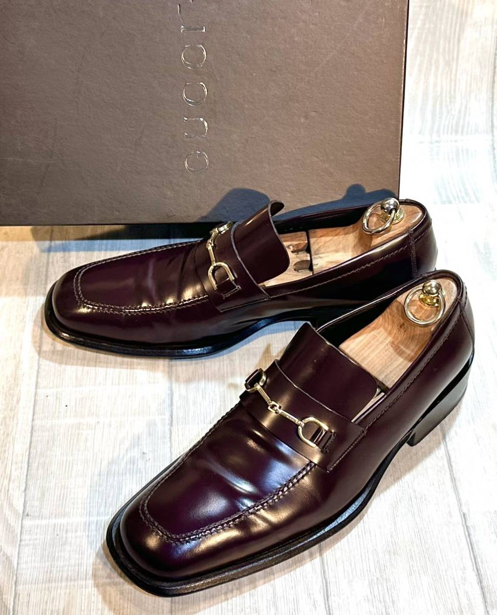 品数豊富! 美品✨GUCCI シェリーライン ホースビットローファー ブラウン 421 2E mubc.edu.bd