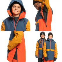 ○ QUIKSILVER STEEZE YOUTH JKT BSN0 130 子供用 キッズ ジュニア スノーボード スキー ジャケット JACKET 22-23_画像3