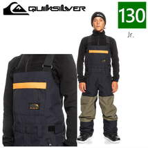 ○ QUIKSILVER MASH UP YOUTH BIB PNT KVJ0 130 子供用 キッズ ジュニア スノーボード スキー パンツ PANT 22-23_画像1