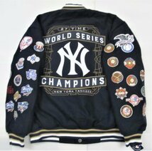 BE35)JH Design New York Yankees Champions ウールリバーシブル ジャケット/MLB/ニューヨーク・ヤンキース/L/大きいサイズ_画像1