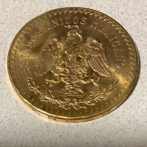 1947 メキシコ 50ペソ金貨 極美品の画像2