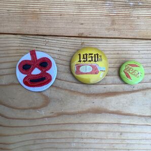 覆面バッチ、缶バッチ3個セット