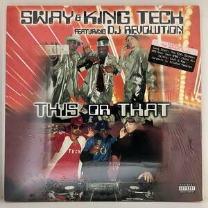 Hip Hop LP - Sway & King Tech featuring DJ Revolution - This Or That - Interscope - VG+ - シュリンク付