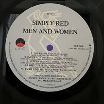Rock LP - Simply Red - Men And Women - Elektra - VG+ - シュリンク付_画像4