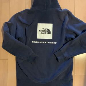 【THE NORTH FACE 】ザノースフェイス プルオーバーパーカー フーディー TSA SWEAT HOODIE Logo ネイビー M NT61720A