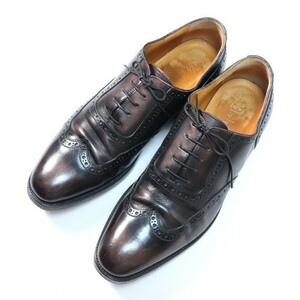 即決☆美品 ベルルッティ Berluti ウィングチップシューズ/革靴/紳士靴 ブラック×ブラウン 8ハーフ（4839)