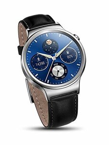 HUAWEI WATCH W1 CLASSIC LEATHER MERCURY シルバー(バンド : ブラックレザー)　ファーウェイ スマートウォッチ MERCURY-G00　未使用品