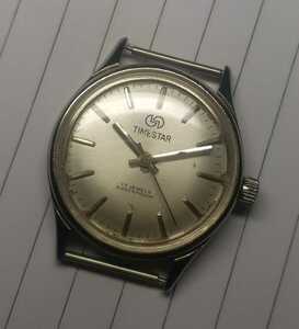 【中古品】1940～1970年代＜TIMESTAR 17 JEWELS＞アンティーク手巻き 腕時計