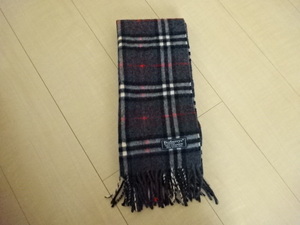 バーバリー ロンドン BURBERRY LONDON マフラー ストール カシミヤ１００％ ヴィンテージ 英国製