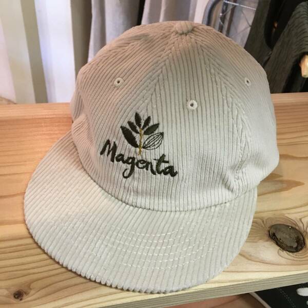 【MAGENTA SKATEBOARDS】 CAP マゼンタ キャップ SCRIPT CORD 6 PANEL BEIGE　ベージュ スケートボード スケボー polar rastresort bigboy