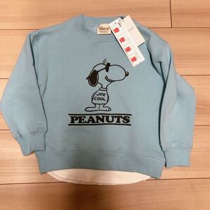新品タグ付きスヌーピー 裏起毛 トレーナー 110