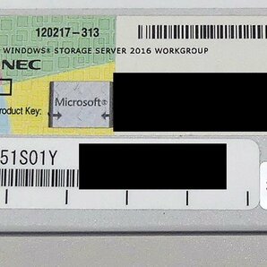 NEC iStorage NS100Ti 2019年 Pentium Gold G5400(3.70GHz) メモリ8GB HDD2TBx2 RDX サーバー 中古 〇 送料無料 S2301-5413の画像5