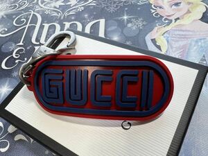 * unused *GUCCI( Gucci ) skateboard seems .SEGA font red . navy blue. Raver key ring / key holder mercismith2brand 523759J1DXN/ Sega 