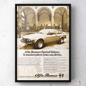  подлинная вещь USA Alfa Romeo Gran Turismo Sprint Veroce реклама / каталог Alpha Romeo Glantz lizmo Sprint ve low che старый машина машина 