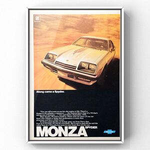 当時物 USA シボレー モンザ 広告 / Chevrolet Chevy Monza 2-2 Vintage items hotwheels アメ車 ホイール モンツァ IMSA GT 1/18 旧車