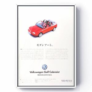 当時物 フォルクスワーゲン ゴルフ3 カブリオ 広告 / カブリオレ VW 1H VR6 GTI CL 中古 CLi GLi カタログ 旧車 幌 ゴルフⅢ GolfⅢ 3rd
