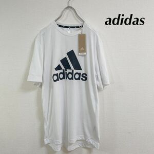 新品　タグ付　アディダス　adidas 半袖Tシャツ ホワイト　メンズ　L ロゴ　Tシャツ　白シャツ