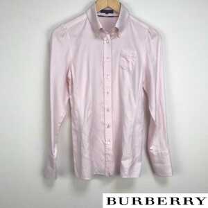 Красивые товары Burberry Black Label Рубашка с длинным рукавом розовый размер 40 возврата бесплатной доставки