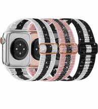 アップルウォッチバンド ナイロン弾性ベルト　Apple Watch バンド38/40/41mm 3本セット　セール価格_画像1