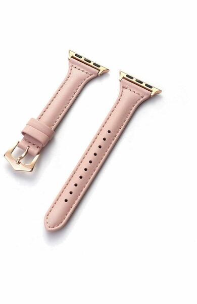アップルウォッチバンド 革 レザーバンド Apple Watch42/44/45/49mm ピンク セール価格　可愛いベルト　優雅な雰囲気