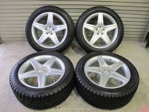 4G 美品 バリ山 ベンツ GLE W166 ML W164 GLEクーペ C292 Rクラス W251 255/50R19 ヨコハマスタッドレス PCD112 19×8.5J AGAアルミ 4本