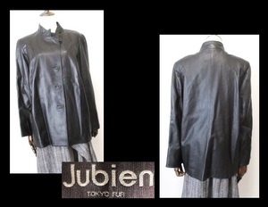 【005-151】Jubien TOKYO FUR★未着用黒羊革ジャケット/Lサイズ