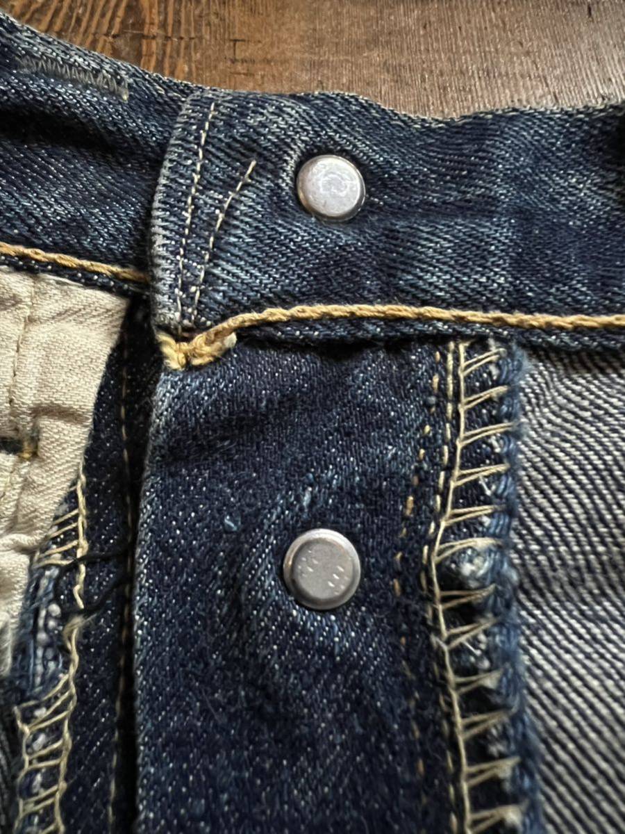Special 50s LEVIS 501xx 革パッチ 隠しリベット刻印12 鬼ヒゲ 蜂の巣