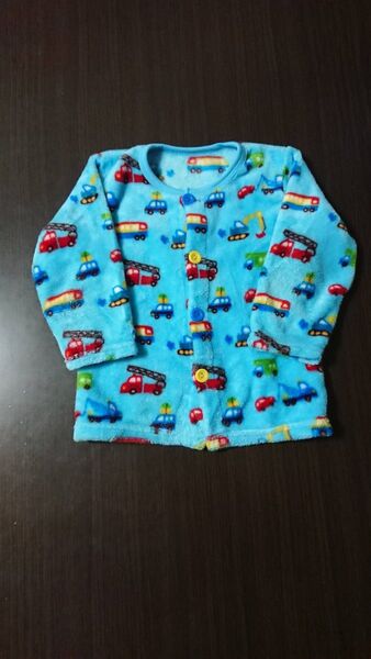 あったか もこもこパジャマ 上下セット 車柄
