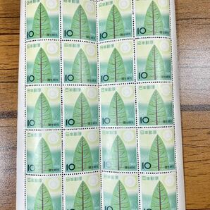 未使用品 1965年国土緑化記念切手 10円×20枚 シートの画像1