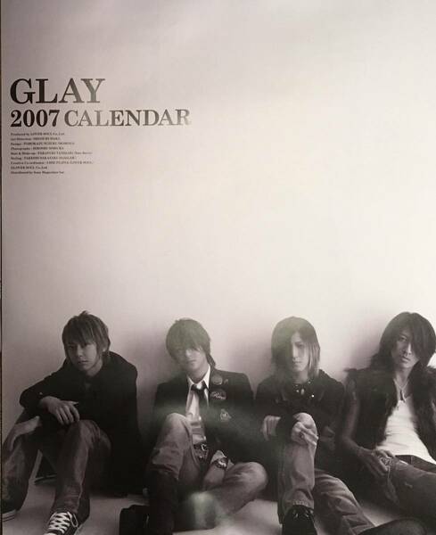 ★未使用★GLAY　オフィシャルカレンダー　2007年