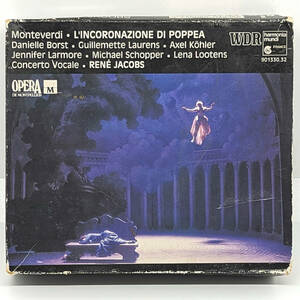 中古 CD 3枚組 独盤 ヤーコプス モンテヴェルディ ポッペアの戴冠 / Jacobs Monteverdi Poppea W.Germany
