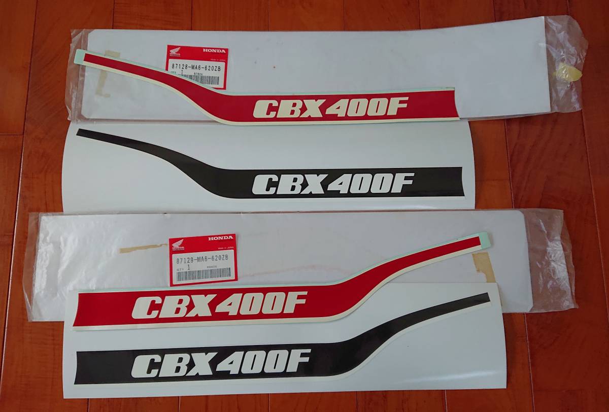 CBX400F2型 ラインステッカーセット 新品(赤/白用) その他 オートバイパーツ 自動車・オートバイ 最新の激安 品