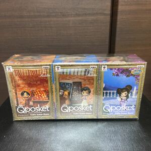 Qposket petit Aladdin Jasmine Megara アラジン&ジャスミン&メガラ ディズニーフィギュア 新品未開封